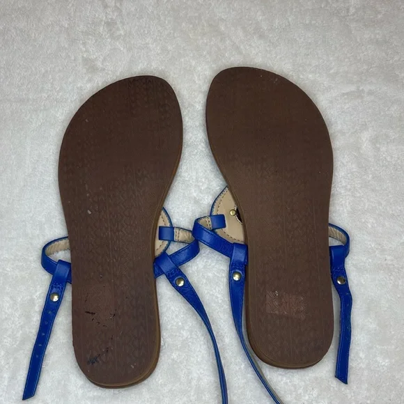 Michael Kors Blue and Brown Sandals - Picture 6 of 6